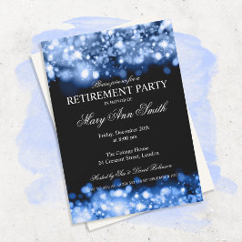 Convites Luzes azuis do Partido da Reforma Elegante