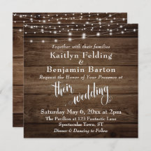 Luzes Brancas Rustic Brown Wood, Casamento