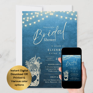Convites Luzes brilhantes   Casamento Rustic Barn Woodland