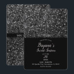 Convites Luzes brilhantes de prata Doce 16 Partido<br><div class="desc">personalizar para o seu evento</div>