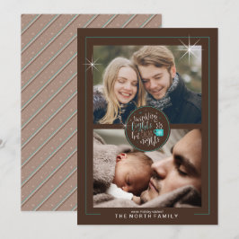 Convites Luzes brilhantes Noites de cacau quente Duas fotos