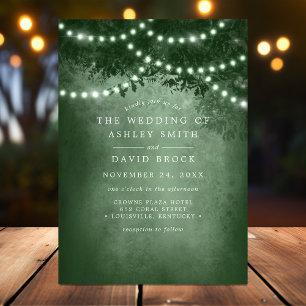 Convites Luzes de Árvore da Floresta Rústica em Cordão Casa