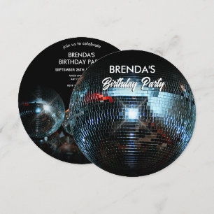 Convites Luzes de bola de discoteca Festa