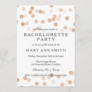 Convites Luzes de cobre do brilho da folha do falso da