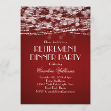 Luzes de Corda Brancas na Aposentadoria Vermelha