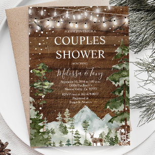 Convites Luzes de corda de madeira russa do Chá de inverno