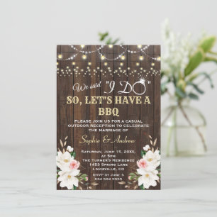 Convites Luzes de Corda de Magnolia Branca Após Eu Fazer CH