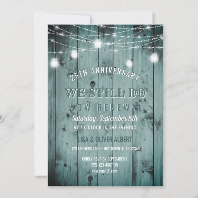 Convites Luzes de Corda em Pote de Vidro Rústico de Madeira (Frente)