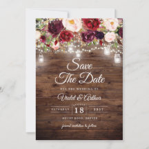 Luzes de Corda Floral Casamento Salve A Data