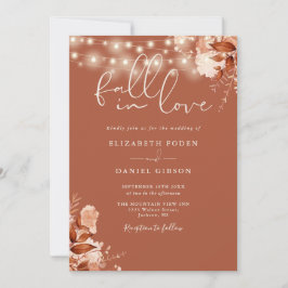 Convites Luzes de Corda Floral Rústica Código QR Casamento 