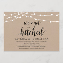 Luzes de Corda Kraft, fonte Preta, Casamento às Pr