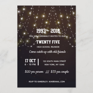 Convites Luzes de corda modernas