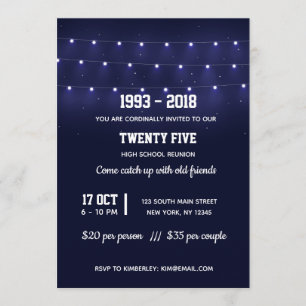 Convites Luzes de corda modernas