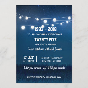 Convites Luzes de corda modernas