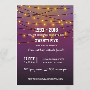 Convites Luzes de corda modernas