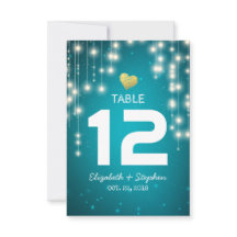 Luzes de Corda Número da Mesa de Assentos do Casam