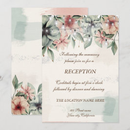 Convites Luzes de Corda, Pincelada, Recepção de Casamento F