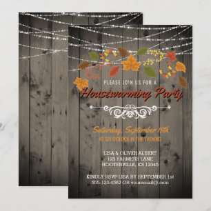 Convites Luzes de Cordas de Madeira Rústica do Partido do 