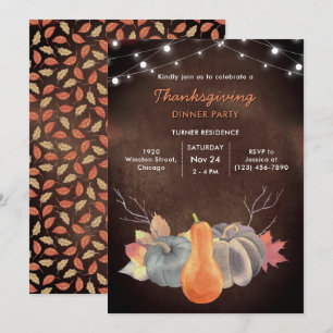 Convites Luzes de Cordas de Pumpkin Russas Foliage Ação d