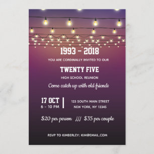 Convites Luzes de cordas modernas