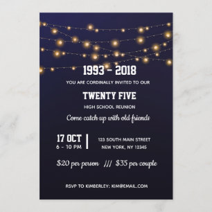 Convites Luzes de cordas modernas