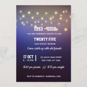 Convites Luzes de cordas modernas