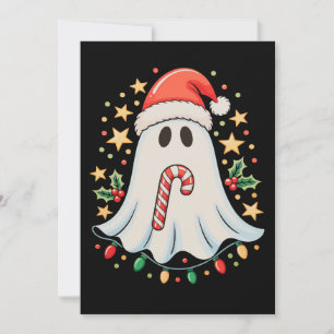 Convites Luzes de Fantasma Fofas Árvore Bolo Feliz Natal Xm