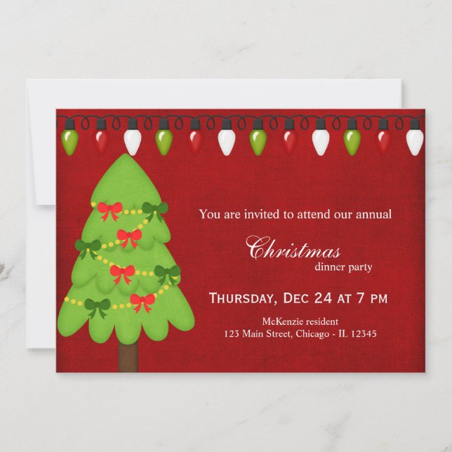 Convites Luzes de Natal (Frente)