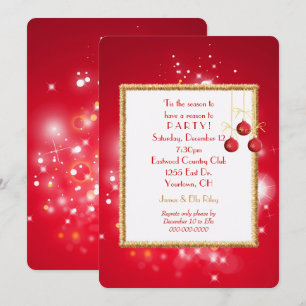 Convites Luzes de Natal e Tinsel