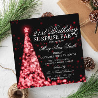 Luzes de Natal Red Surprise aniversário de 21 anos