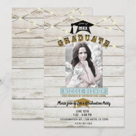 Convites Luzes de Renda de Madeira Branca Festa de Formatur