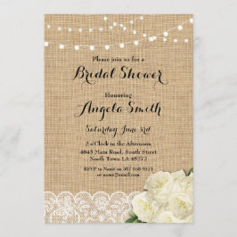 Convites Luzes de renda de Rosa de Chá de panela de Festa d