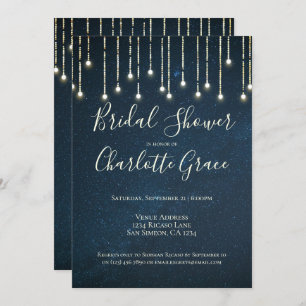 Convites Luzes De String No Chá de panela Starry Sky