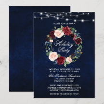 Luzes do Feriado Floral de Aquarela Elegante