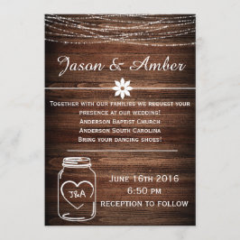 Convites Luzes do frasco de pedreiro