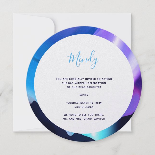 Convites Luzes do Norte (Frente)