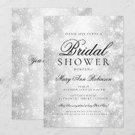 Convites Luzes do Shimmer Chá de panela Elegante