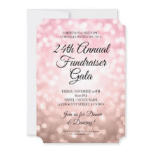 Luzes Douradas do Rosa do partido Fundraiser Corpo