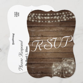 Convites Luzes Elegantes de Jarra de Pedra para RSVP