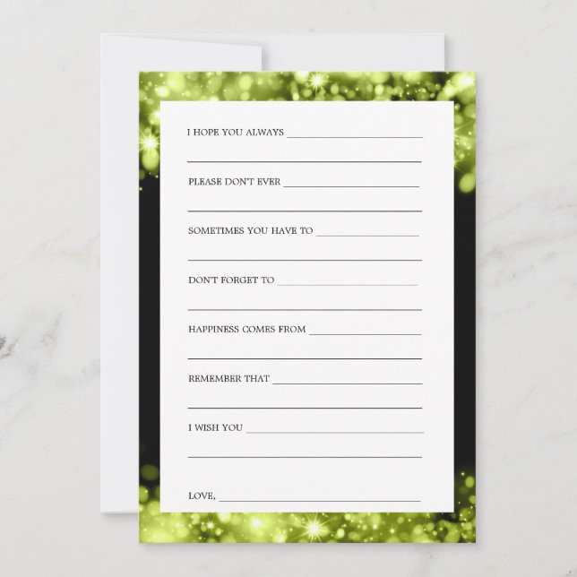 Convites Luzes Espumantes de Caracteres de chá de panela (Frente)