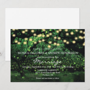 Convites Luzes feericamente Enchanted da floresta que