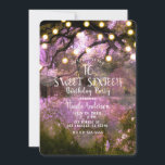 Convites Luzes Florestais Encantadas Rustic Primavera Doce<br><div class="desc">Convites à Árvore Florestal Encantada. Personalizar para qualquer evento.</div>