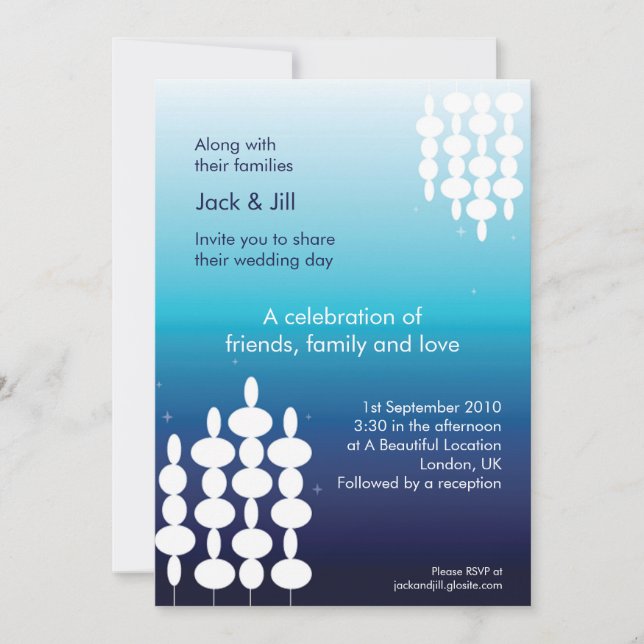 Convites Luzes Modernas 5x7 (Frente)