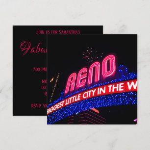 Convites Luzes Neon Reno Arch Foto Fabulosa & Quarenta