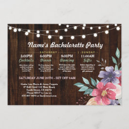 Convites Luzes Russas da Flor Rosa Inerente do chá de panel