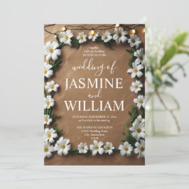 Convites Luzes Rustic Daisy