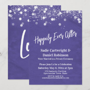 Convites Luzes se tornam felizes para sempre depois de rece