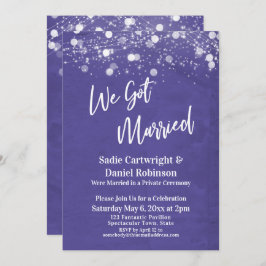 Convites Luzes Texturizadas Nos Casamos Com Recepção Roxa