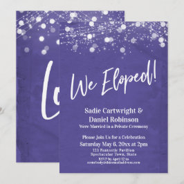 Convites Luzes Texturizadas Nós Fugimos Rosa Recepção-Apens