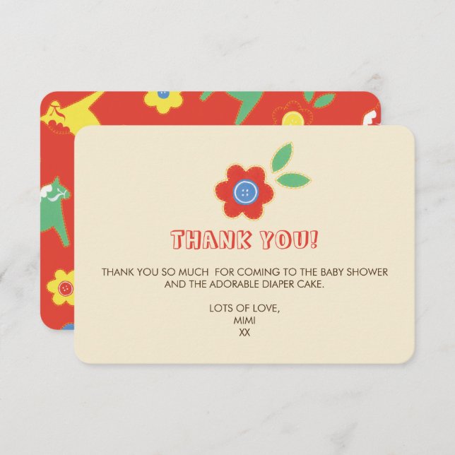 Convites Lycka Till Obrigado (Frente/Verso)